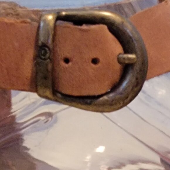 Born Timina Brown Leather T Strap Cushioned Sandal w Toe Thong - Picture 9 of 15